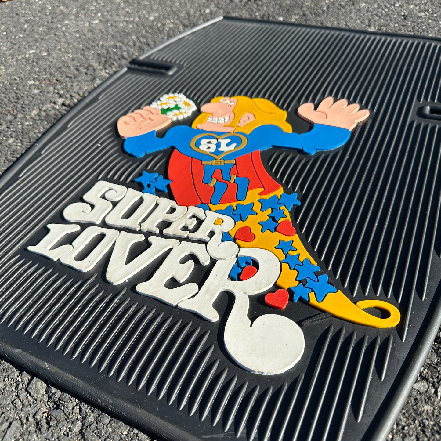 NOS Super Lover Floor Mats Large - Plasticolor 24x18