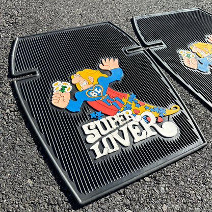 NOS Super Lover Floor Mats Large - Plasticolor 24x18