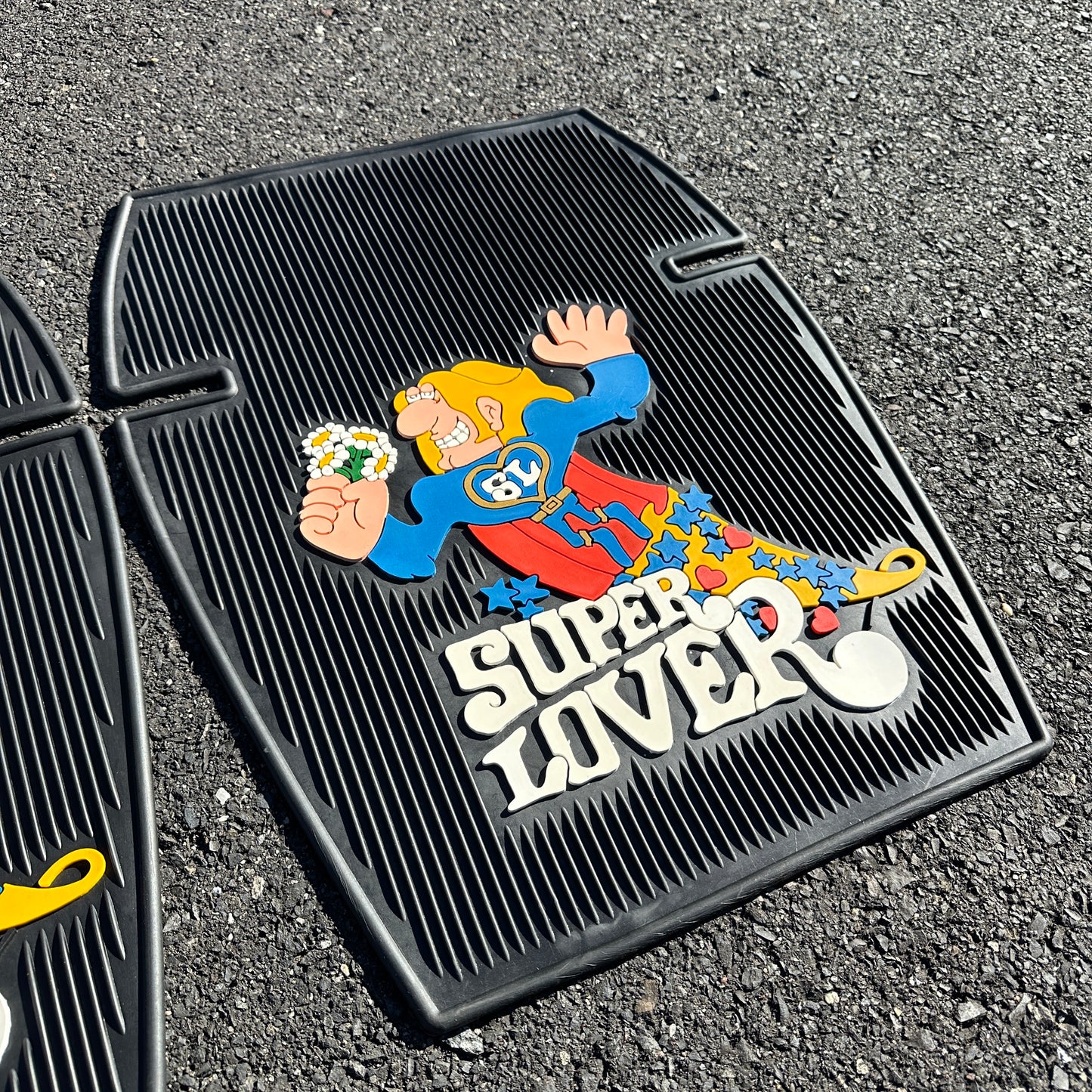 NOS Super Lover Floor Mats Large - Plasticolor 24x18