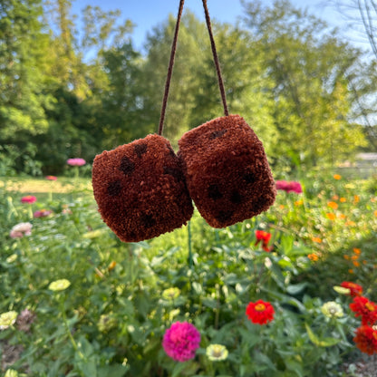 Fuzzy Dice - Handmade by Hevy