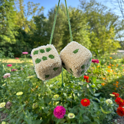 Fuzzy Dice - Handmade by Hevy