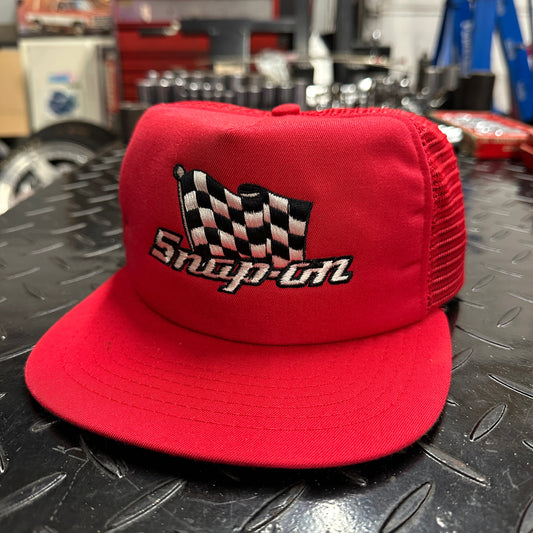 Vintage Snap-On Trucker Hat Red