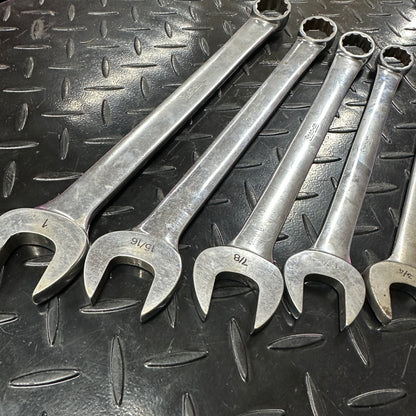 Snap-On SAE Combo Wrench Set 10pc 11/32 - 1" OEX Vintage 1980s Underline
