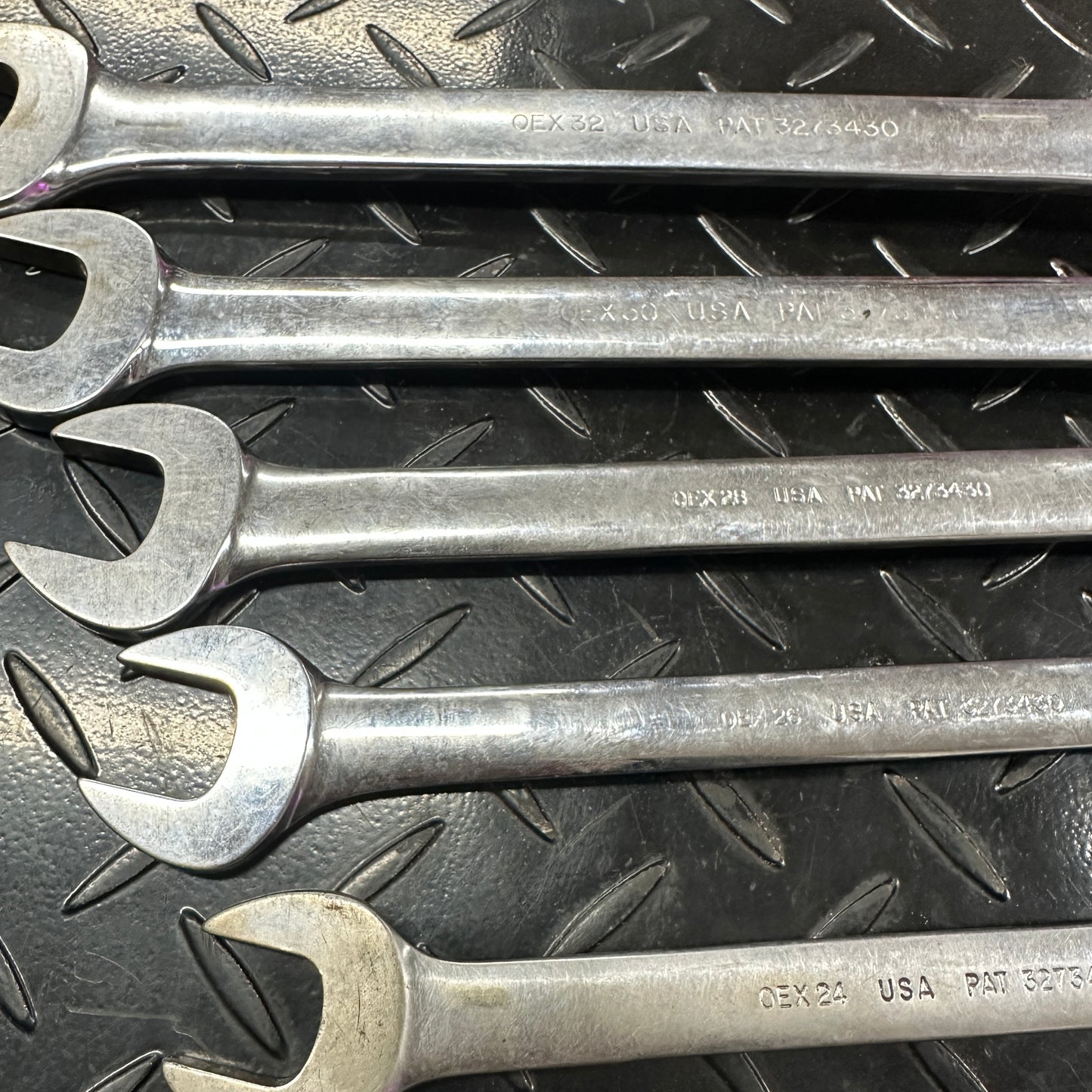 Snap-On SAE Combo Wrench Set 10pc 11/32 - 1" OEX Vintage 1980s Underline