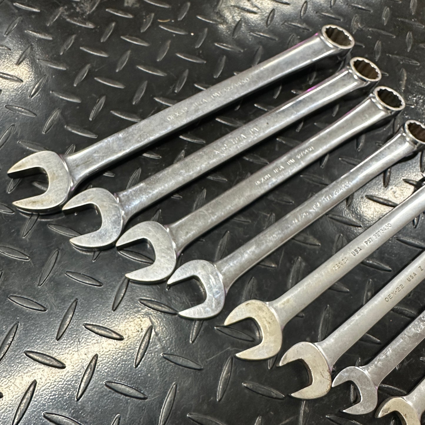 Snap-On SAE Combo Wrench Set 10pc 11/32 - 1" OEX Vintage 1980s Underline