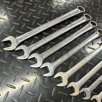 Snap-On SAE Combo Wrench Set 10pc 11/32 - 1" OEX Vintage 1980s Underline
