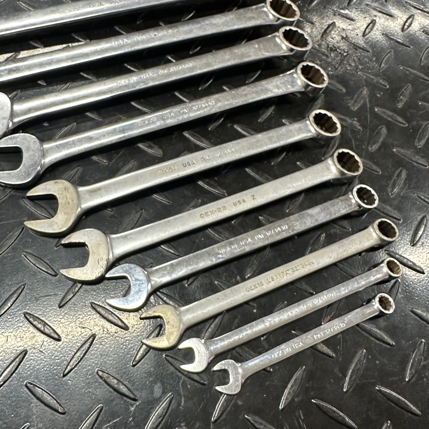 Snap-On SAE Combo Wrench Set 10pc 11/32 - 1" OEX Vintage 1980s Underline