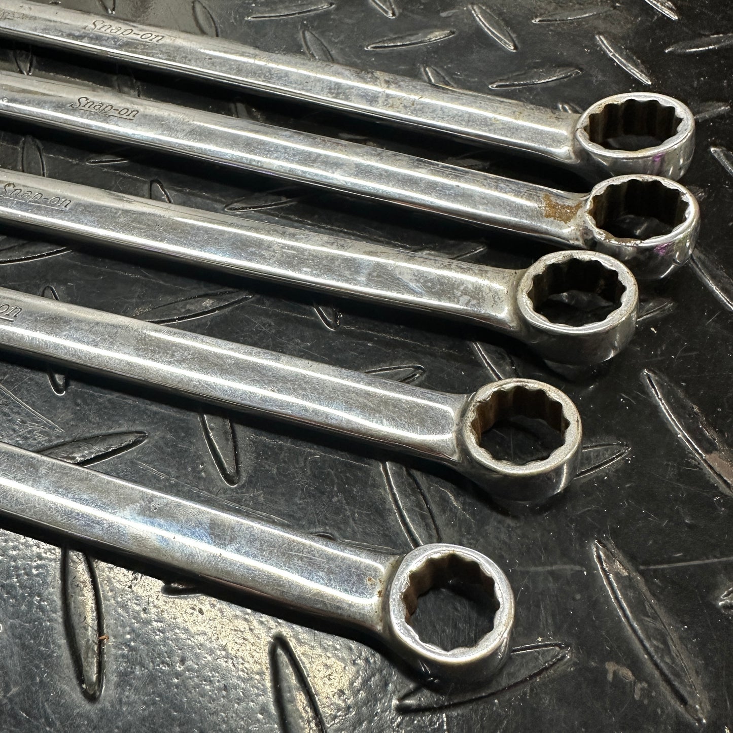 Snap-On SAE 5pc Long Combo Wrench Set 1/2 - 3/4" OEXL Extended Length Underline