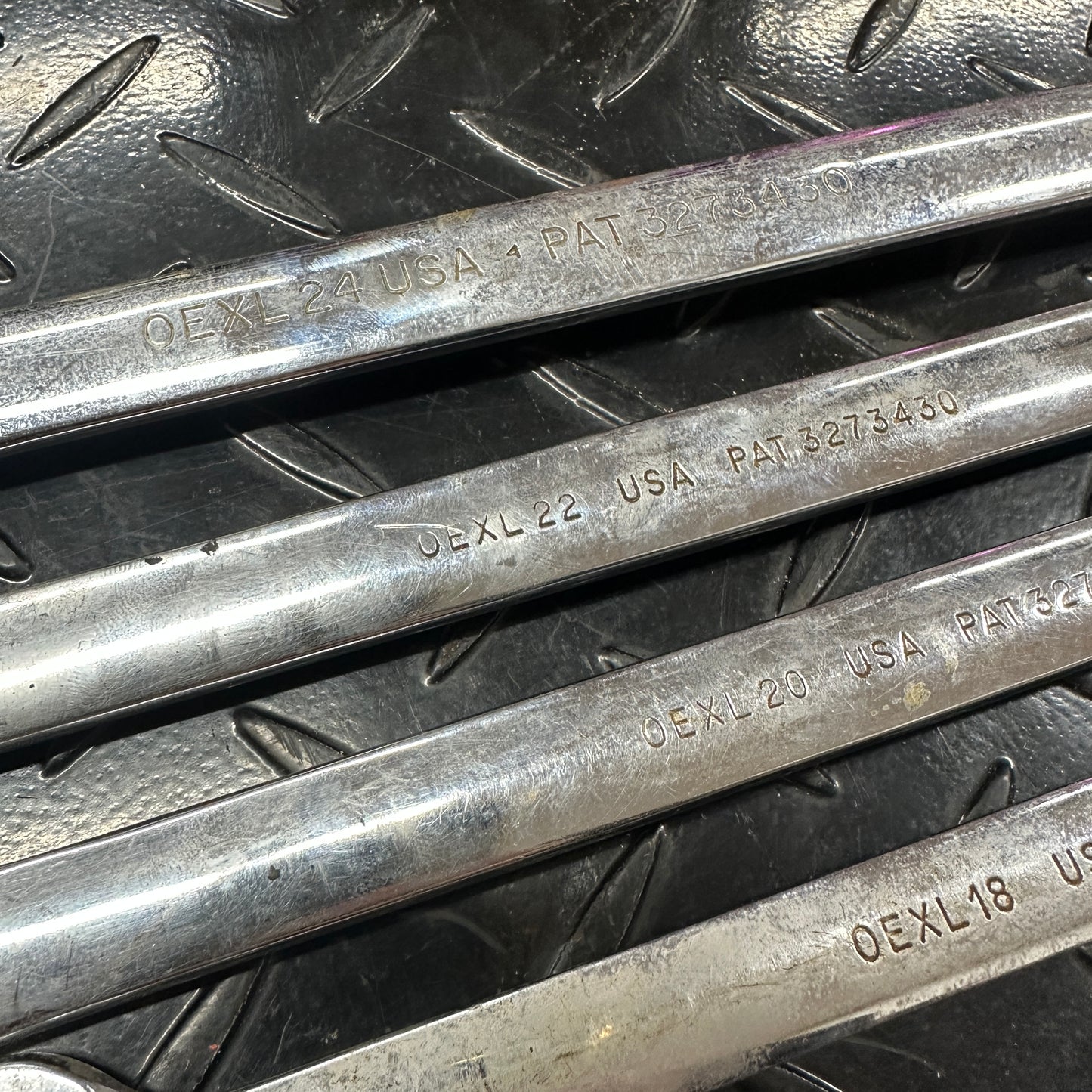 Snap-On SAE 5pc Long Combo Wrench Set 1/2 - 3/4" OEXL Extended Length Underline