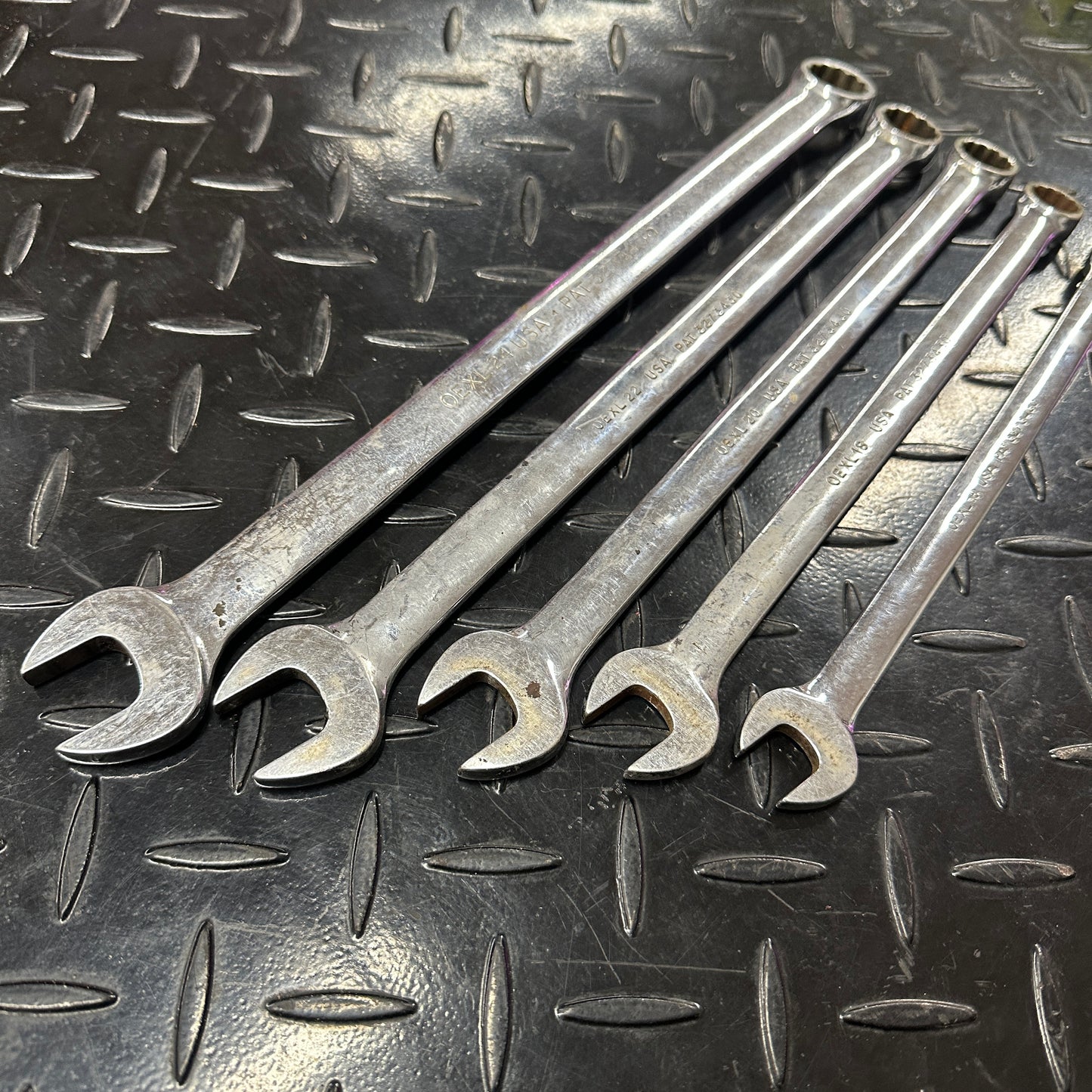 Snap-On SAE 5pc Long Combo Wrench Set 1/2 - 3/4" OEXL Extended Length Underline