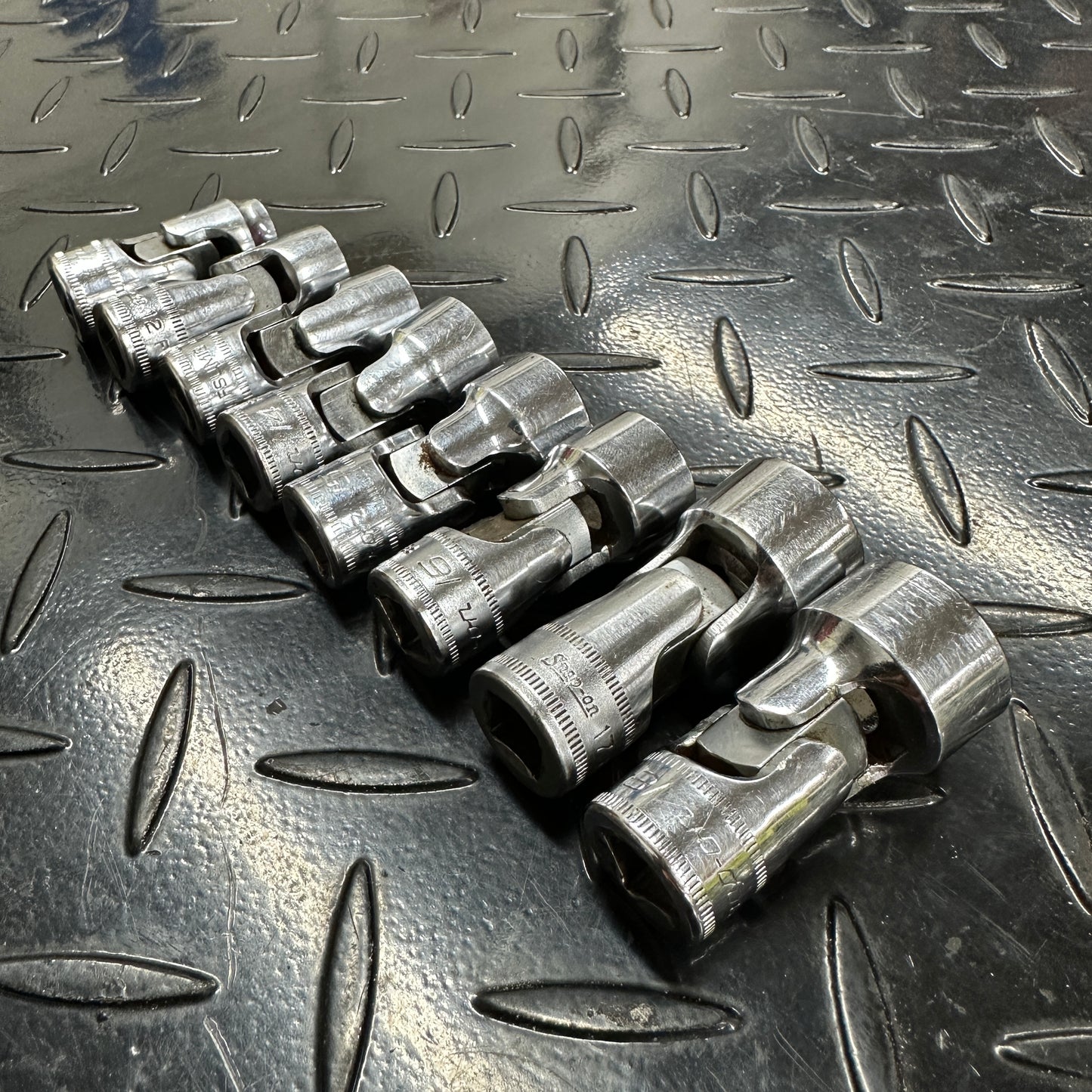 Snap-on Metric Flex Swivel 6pt Socket 8pc Set 10mm-18mm FSUM 3/8 Drive