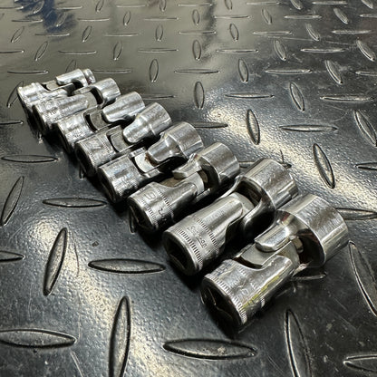 Snap-on Metric Flex Swivel 6pt Socket 8pc Set 10mm-18mm FSUM 3/8 Drive