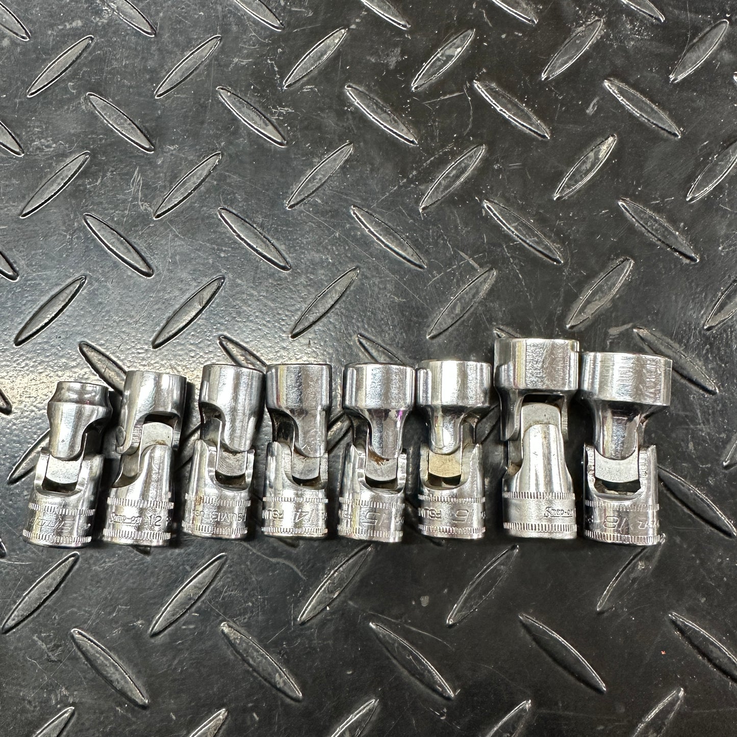 Snap-on Metric Flex Swivel 6pt Socket 8pc Set 10mm-18mm FSUM 3/8 Drive