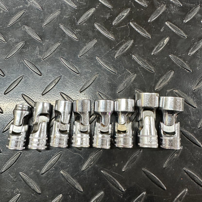 Snap-on Metric Flex Swivel 6pt Socket 8pc Set 10mm-18mm FSUM 3/8 Drive