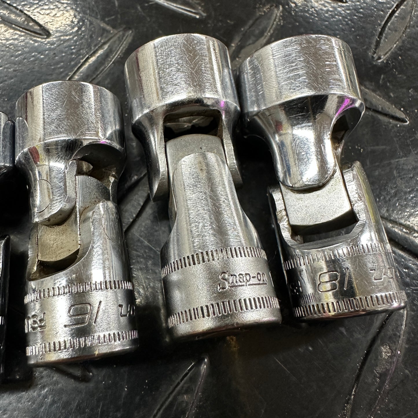 Snap-on Metric Flex Swivel 6pt Socket 8pc Set 10mm-18mm FSUM 3/8 Drive