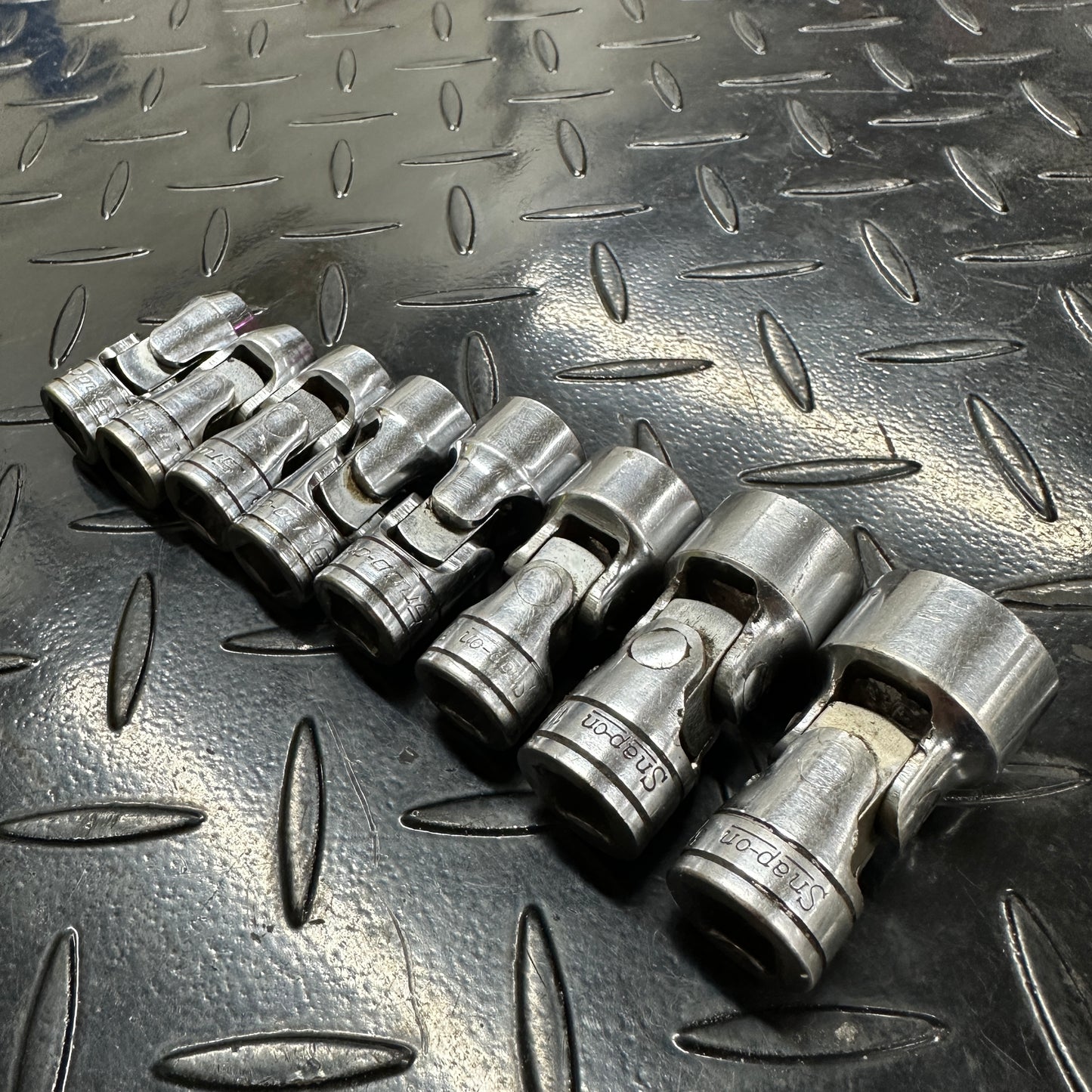 Snap-on 3/8 Drive SAE 6pt Flex Swivel Head 8pc Socket Set 5/16"-3/4" Underline