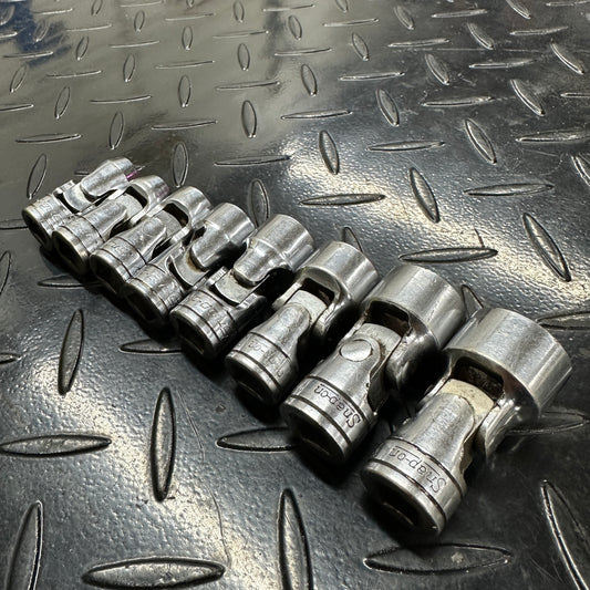 Snap-on 3/8 Drive SAE 6pt Flex Swivel Head 8pc Socket Set 5/16"-3/4" Underline