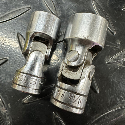 Snap-on 3/8 Drive SAE 6pt Flex Swivel Head 8pc Socket Set 5/16"-3/4" Underline