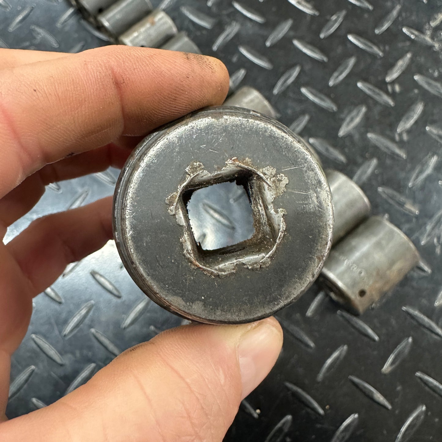 Snap-on 1/2 Drive SAE 6pt Impact Socket 12pc set 1/2" to 1-1/4" 1980s Underline