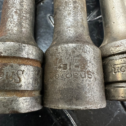 Snap-on 3pc 1/2" Drive Socket Extension Early Old Logo S-12-E SX-5 SX-10