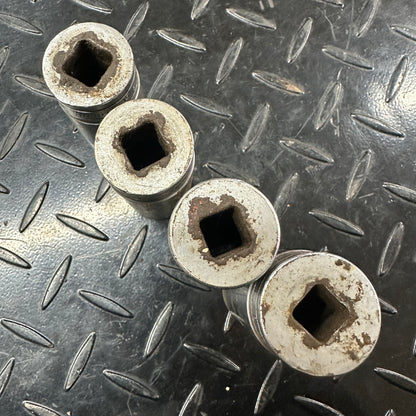 Snap-on 1/2 Drive SAE 12pt Deep Socket 4pc set S- 5/16" 1" 1-1/16" 1-1/8"