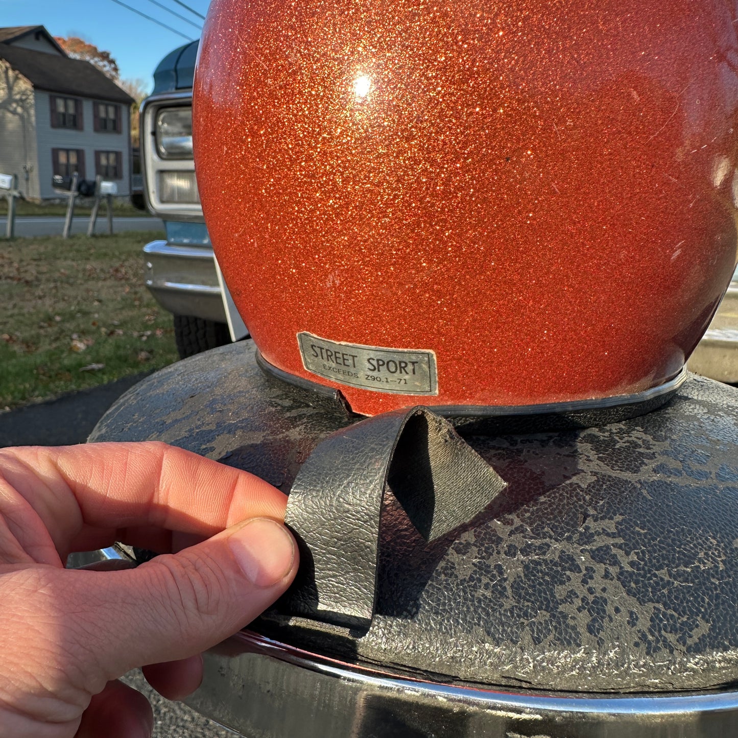 Street Sport metalflake 3/4 Helmet