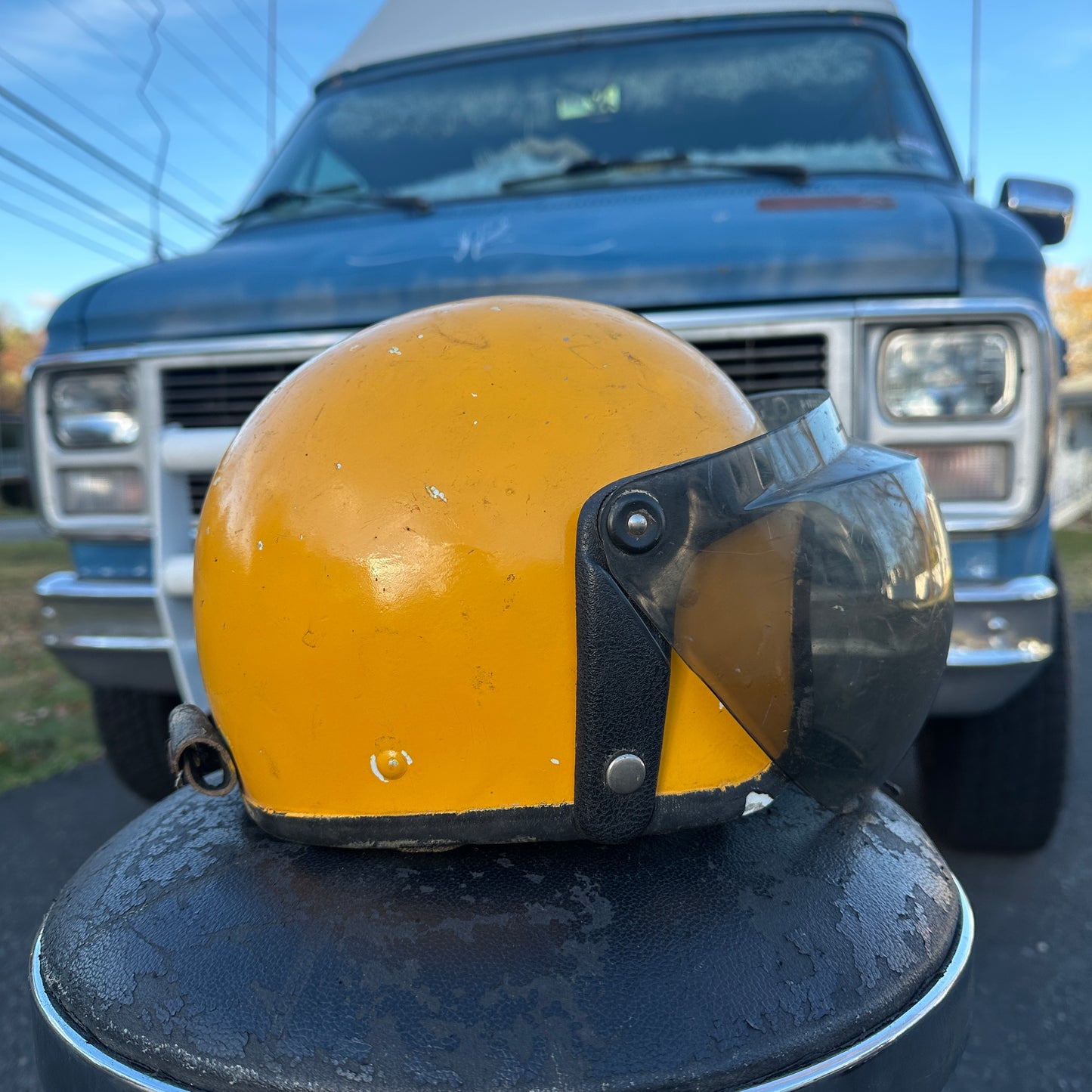 1/2 Helmet with flip-down Shield