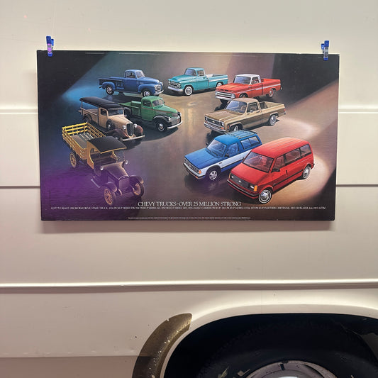 Chevy Trucks  - Original GM Dealership Poster