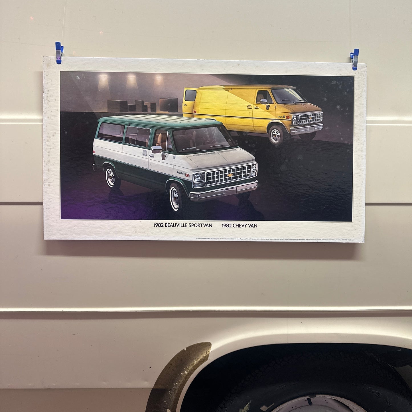 1982 Beauville Sportvan/Chevy Van  - Original GM Dealership Poster