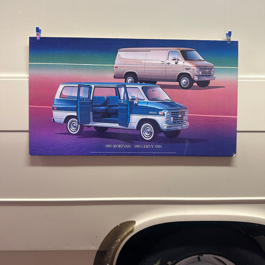 1985 Sportvan/Chevy Van  - Original GM Dealership Poster