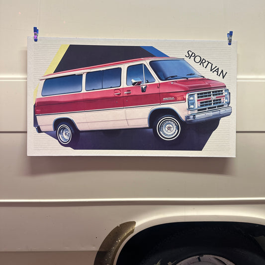 Sportvan - Original GM Dealership Poster