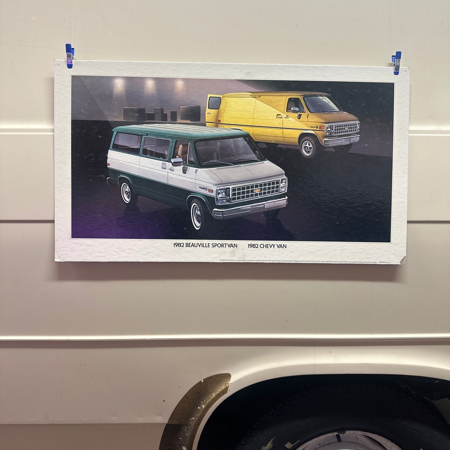 1982 Beauville Sportvan/Chevy Van  - Original GM Dealership Poster