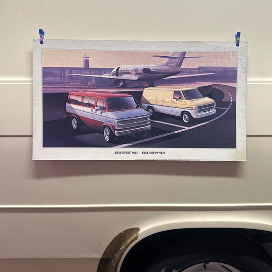 1984 Sportvan/Chevy Van - Original GM Dealership Poster