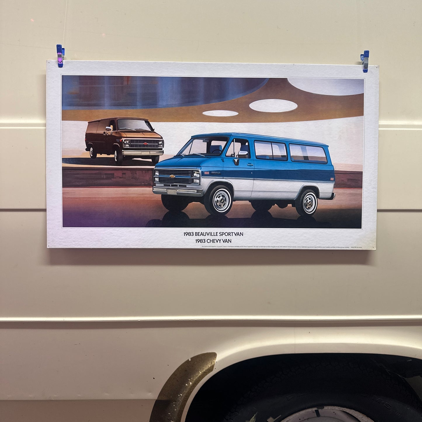 1983 Beauville Sportvan/Chevy Van  - Original GM Dealership Poster