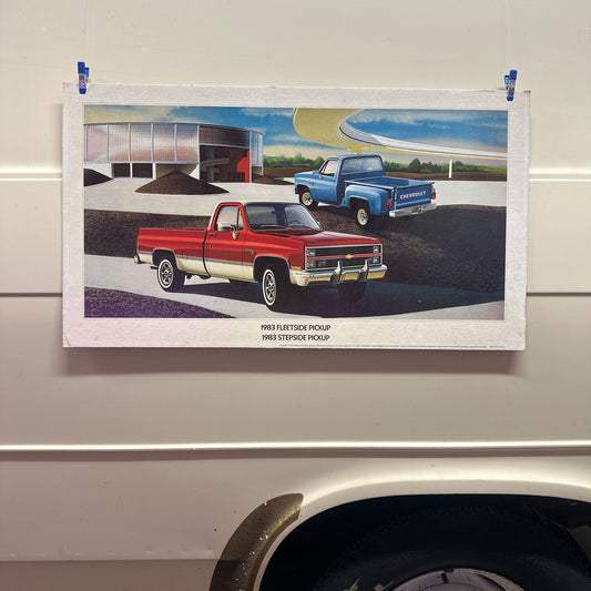 1983 Fleetside/Stepside Pickup  - Original GM Dealership Poster