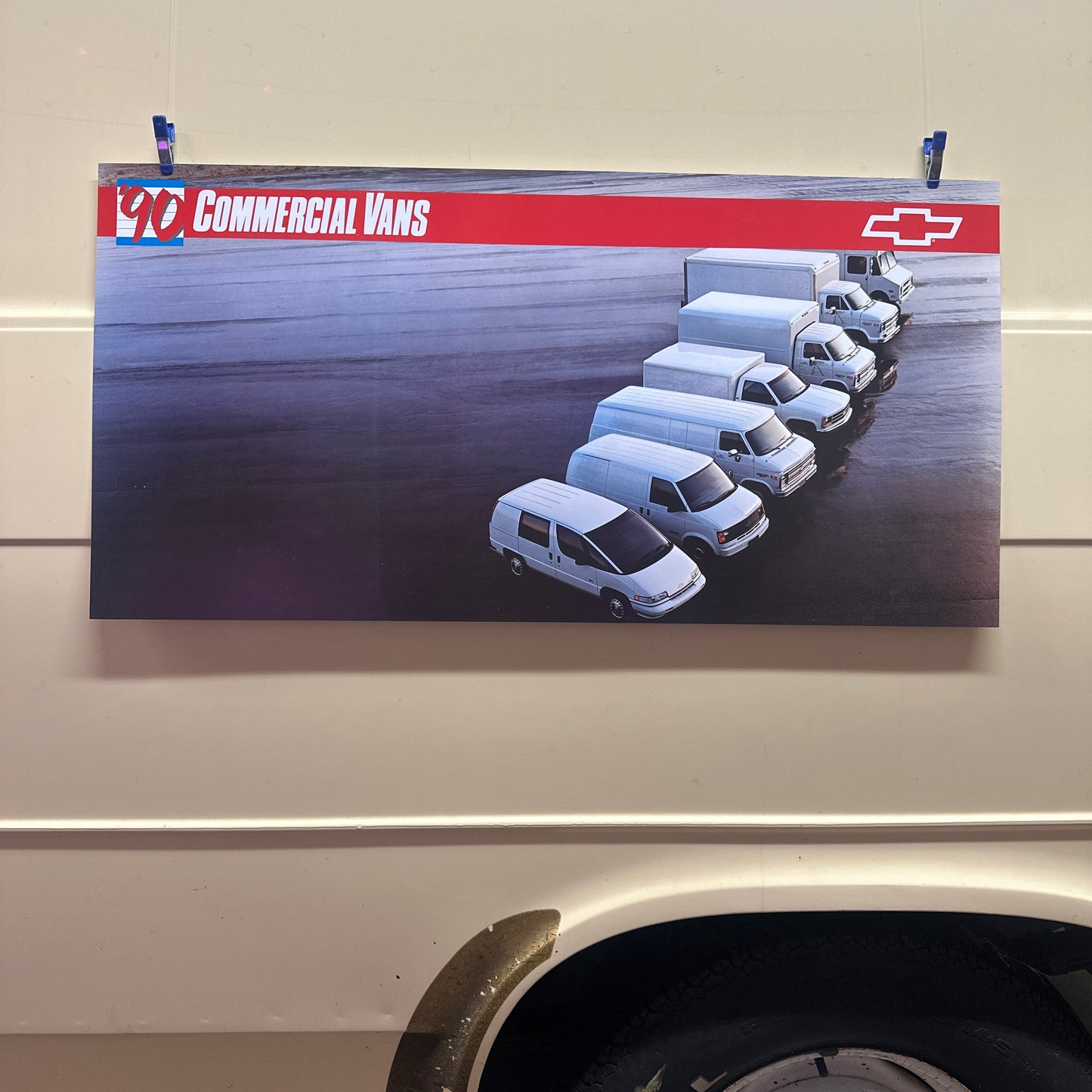 1990 Commercial Vans  - Original GM Dealership Poster