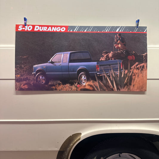 S-10 Durango  - Original GM Dealership Poster