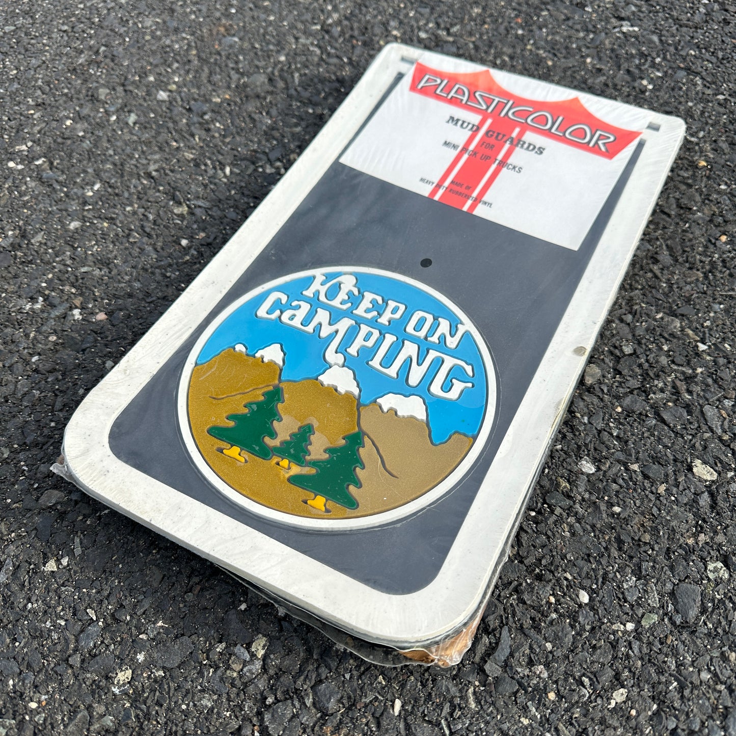 NOS Keep on Camping Plasticolor Mud Flaps