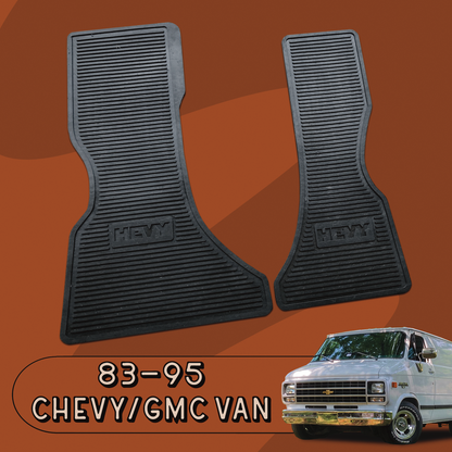 83-96 Chevy/GMC GVan Floor Mats - Hevy BigRig Beef