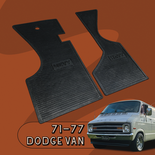71-77 Dodge Van Floor Mats - Hevy BigRig Beef
