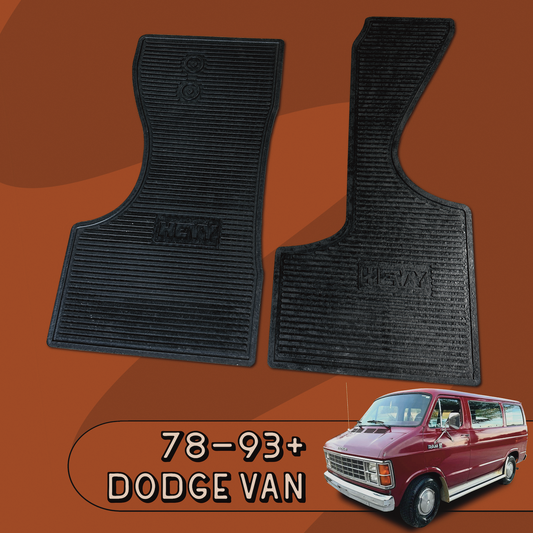 78+ Dodge Van Floor Mats - Hevy BigRig Beef