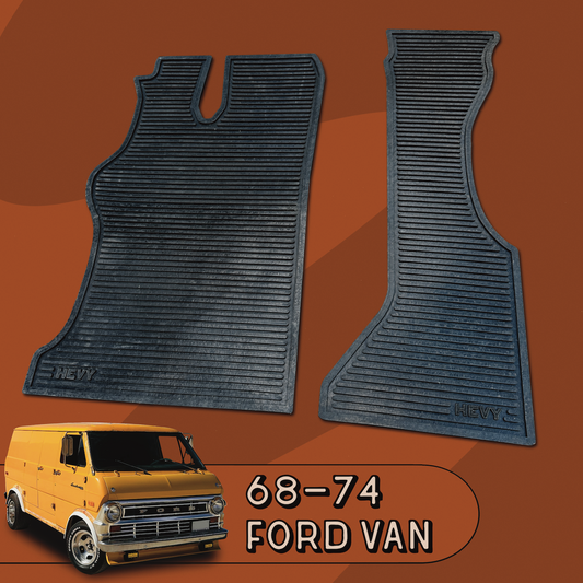 68-74 Ford Van Floor Mats - Hevy BigRig Beef