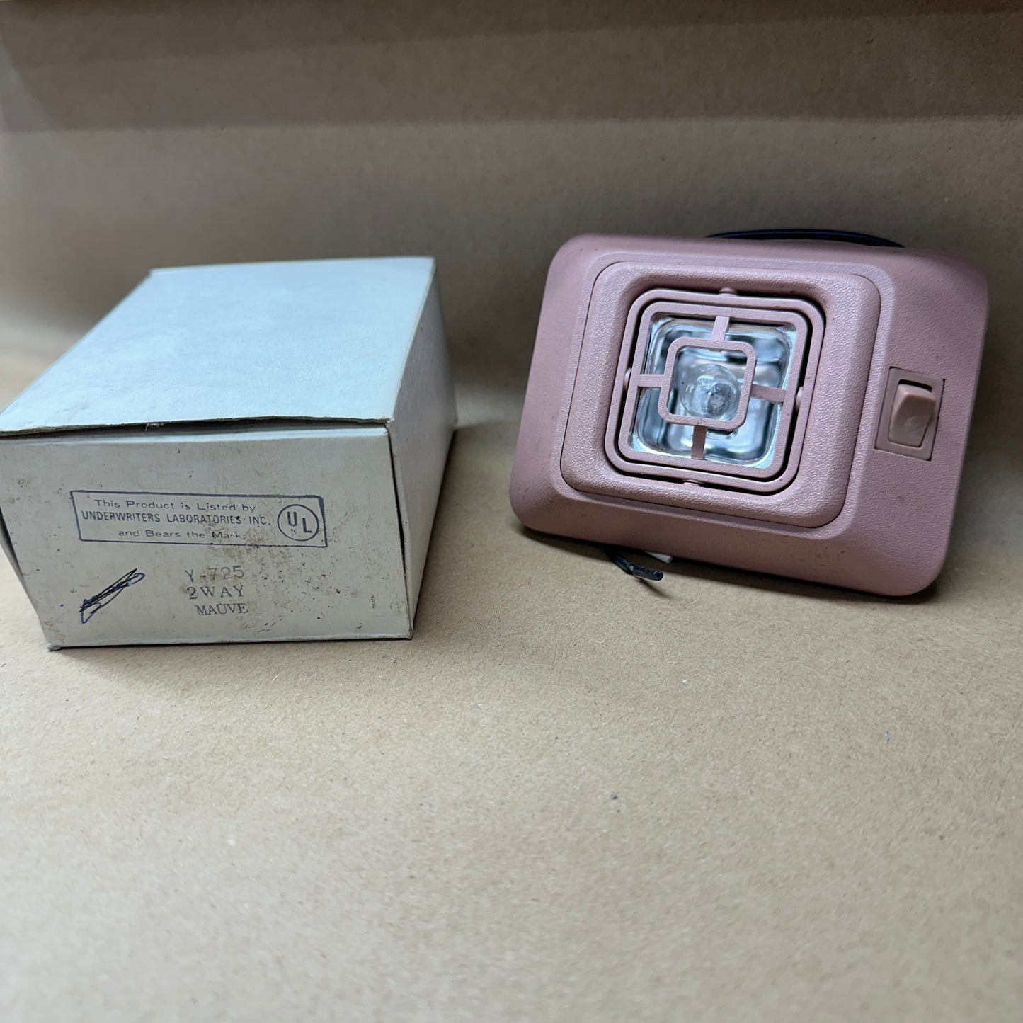 NOS Mauve Interior Light