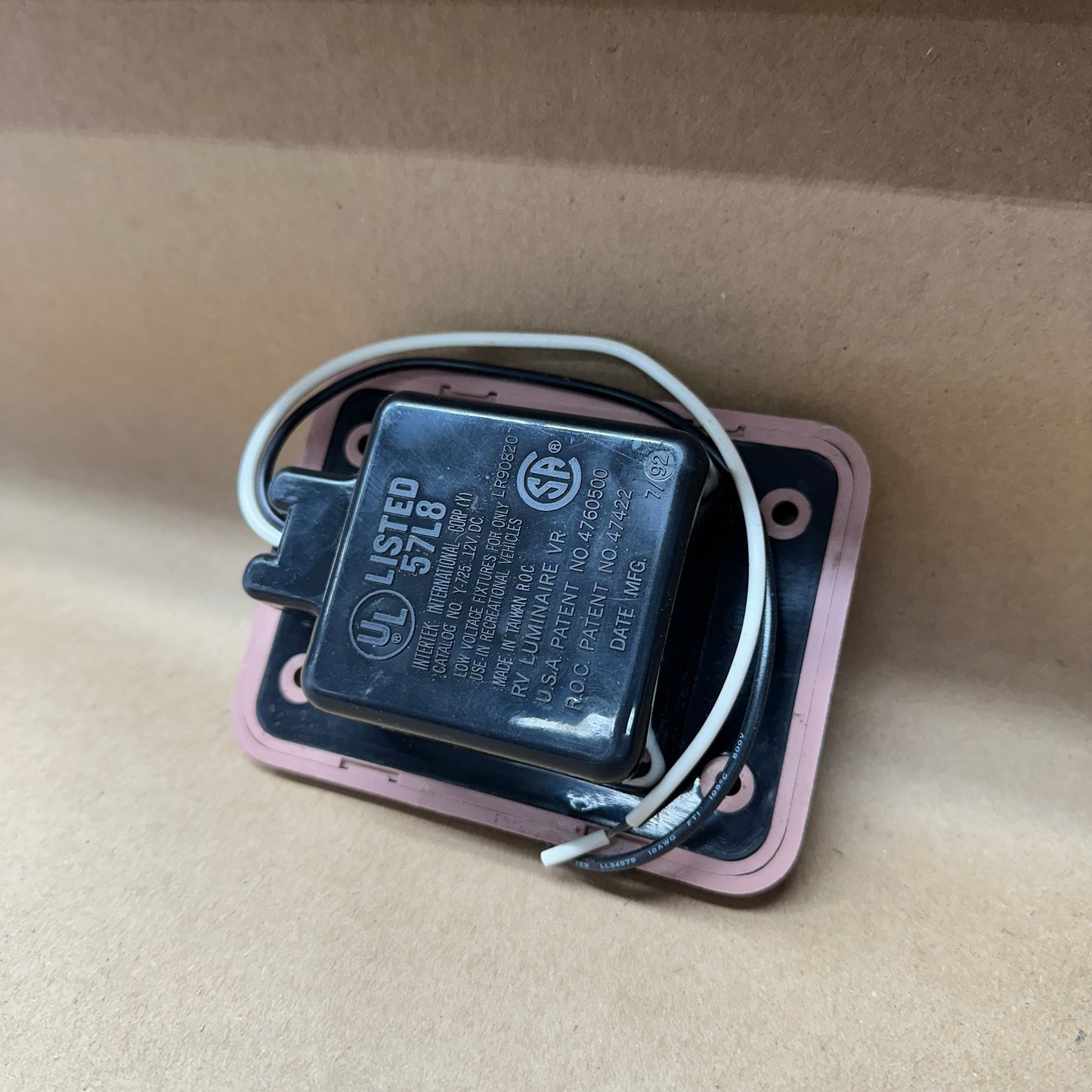 NOS Mauve Interior Light