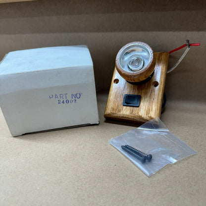 NOS Med. Oak Swivel Interior Light