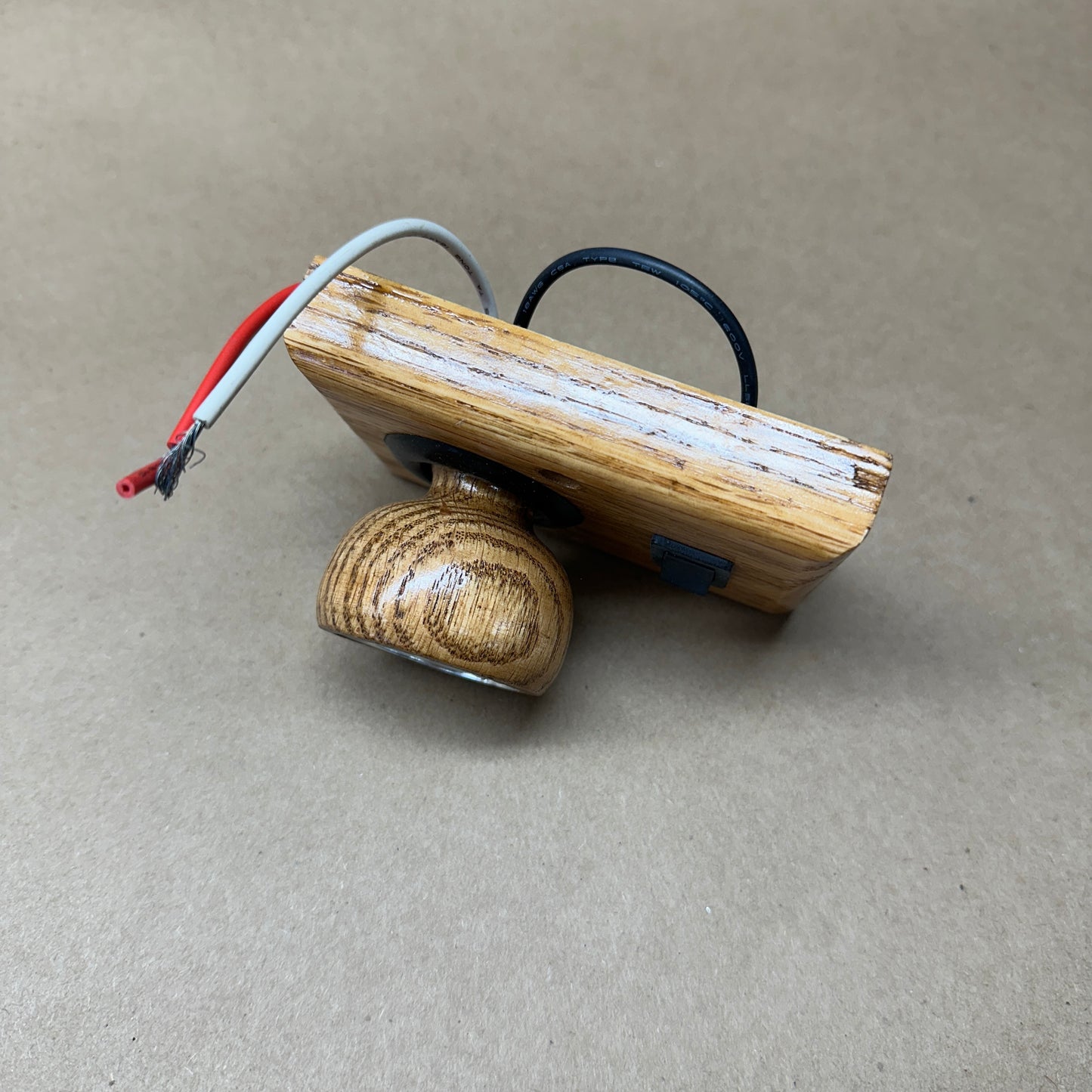 NOS Med. Oak Swivel Interior Light