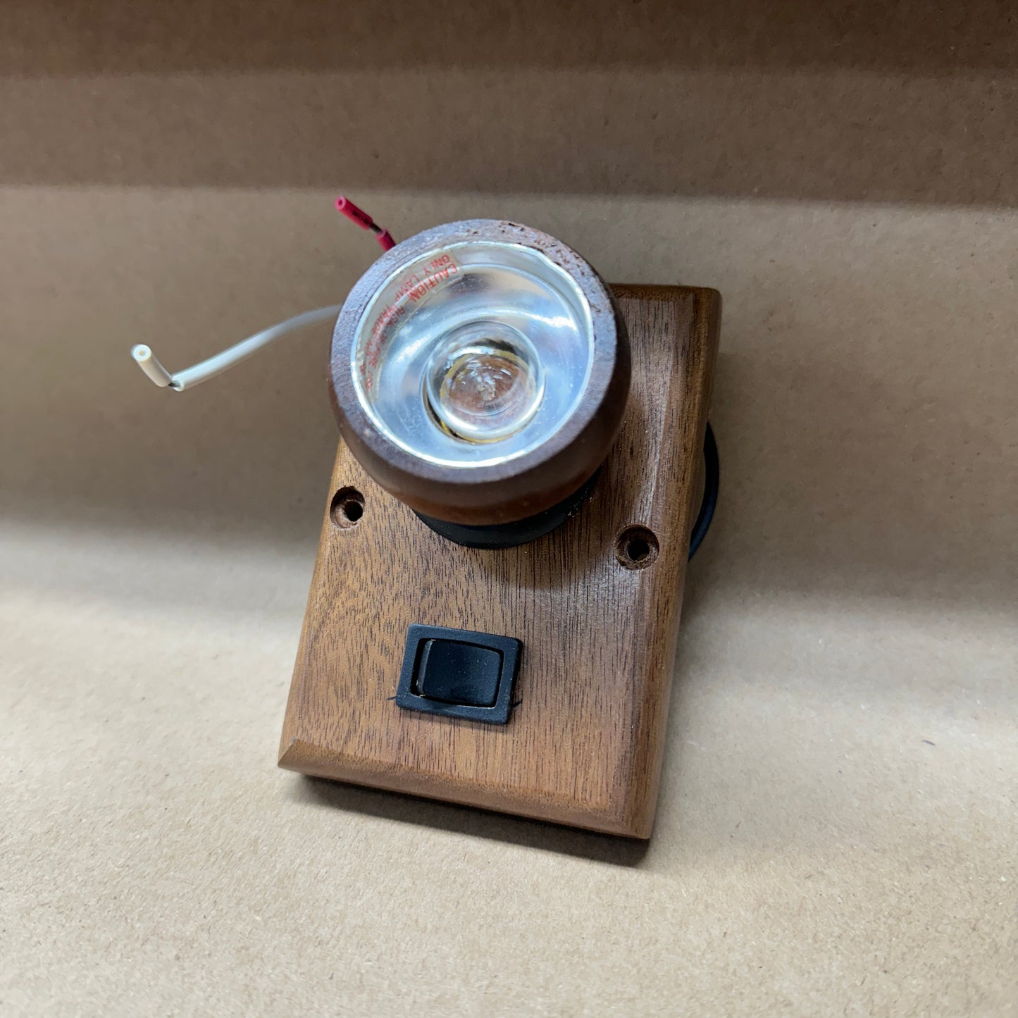 NOS Dark Oak Swivel Interior Light