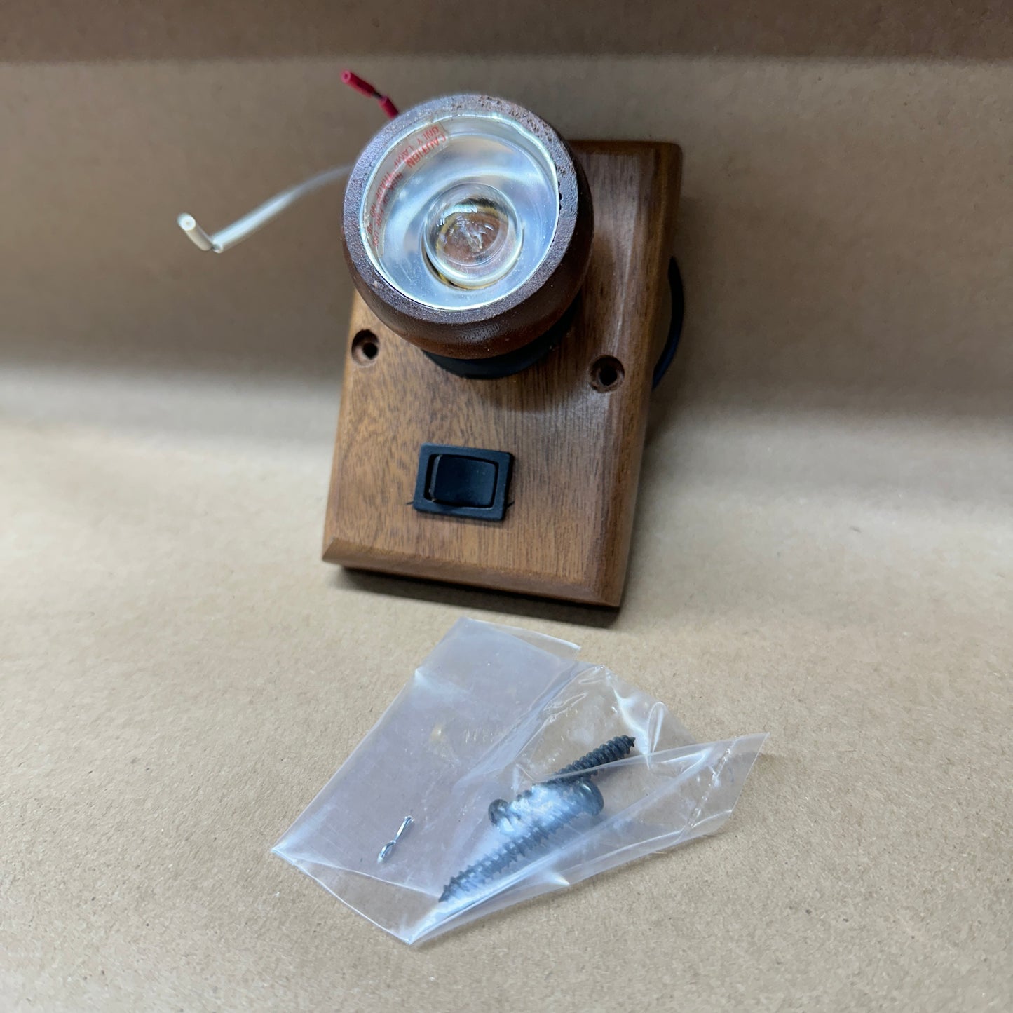 NOS Dark Oak Swivel Interior Light