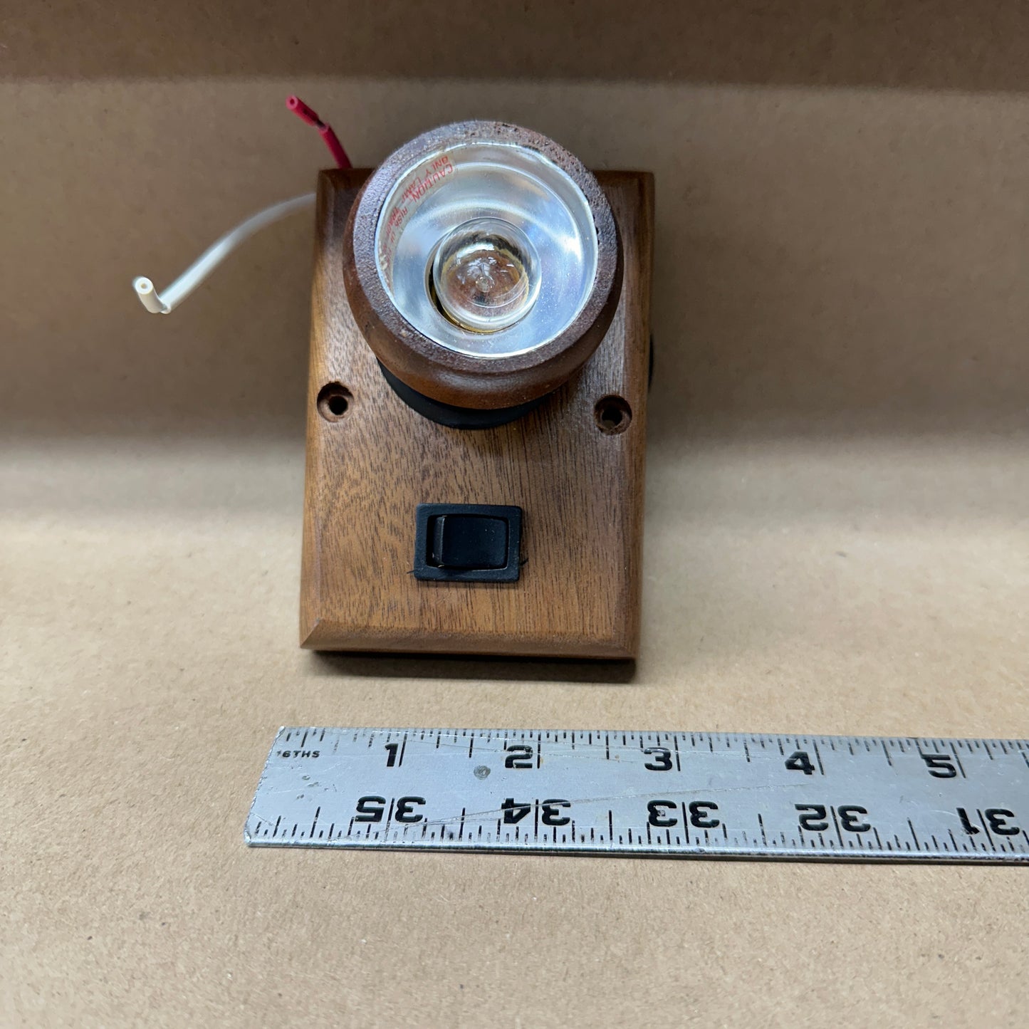 NOS Dark Oak Swivel Interior Light