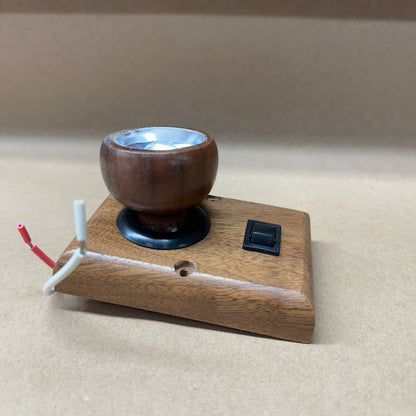 NOS Dark Oak Swivel Interior Light